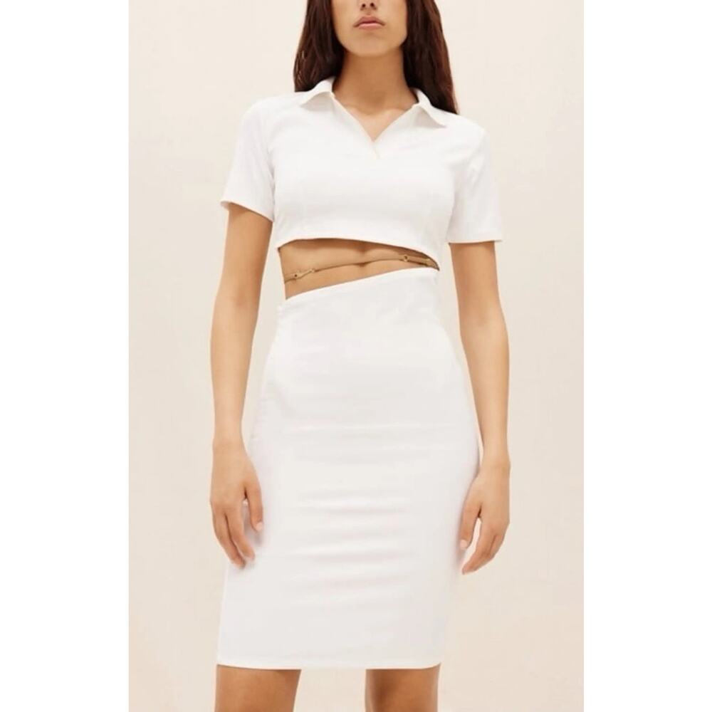 Nike x Jacquemus La Robe Cutout Polo Dress Medium White Tennis Sporty Designer